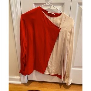 EUC Vintage Two-Tone Blouse